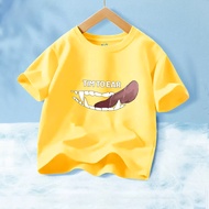 New Fashion 2025 Cute Printed Pattern Childrens Short Sleeve 100-150cm Fabric Comfortable T448