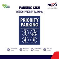 Parking Sign | Sticker on Board | Reserved Parking / Visitor Parking / Staff Parking / Customer Park