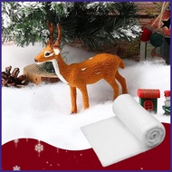 Fake Snow Blanket 2.9 x 8.2 ft Faux Snow Roll 2X Aesthetic Backdrop Rug Filled with Artificial Fiber