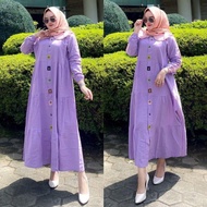 Terlaris Marissa Midi Dress / Baju Gamis Midi Muslimah Cewek Terbaru