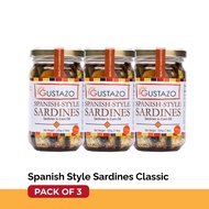 Gustazo Spanish-Style Sardines Classic 225g (Pack of 3)