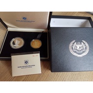 Malaysia Coin - 2012 - 14th Coronation of His Majesty the Yang Di-Pertuan Agong XIV 1 & 10 Ringgit P