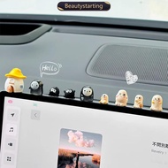 BEAUTYSTARTING 4pcs/5pcs/9Pcs Car Interior Center Console Ornament Decoration Car Mini Ghose and Hou