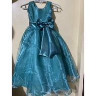 TEAL GREEN GOWN/DRESS FOR KIDS