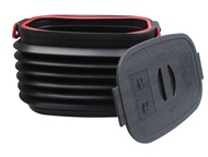 Car Boot Organiser Collapsible Storage Box Foldable Container - Black (18L37L60L)