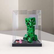 [Hand-Made Anti-dust Box] Suitable for LEGO LEGO Minecraft Series 21276 Creeper Boys Girls Children 