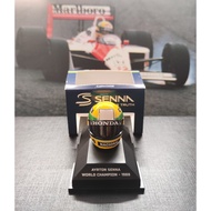 F1 Helmet Model 1: 8 Mini Chessenna 1988 World Champion Helmet Model WDC (with Water Sticker) McLare