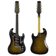 12 String Electric Guitar 42 Inch High Gloss Finish Basswood Body Canada Maple Neck 21 Frets Electric Guitar