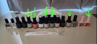 Madam Glam Gel + NCLA 指甲油set 連指甲機指甲銼（有6支全新）