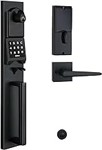 NEWBANG Smart Electronic Door Lockset with Keypad for Single Door,Keyless Electronic Front Door Handleset with Adjustable Hole Postion.