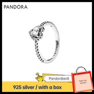 PANDORA 100% S925 Sterling Silver (with box) Elevated Heart Ring 198421C011