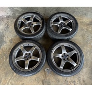 Original Enkei PF05 JDM Sport Rim 18 inch 5X100 18X8J ET45 Ori Used Japan 🇯🇵