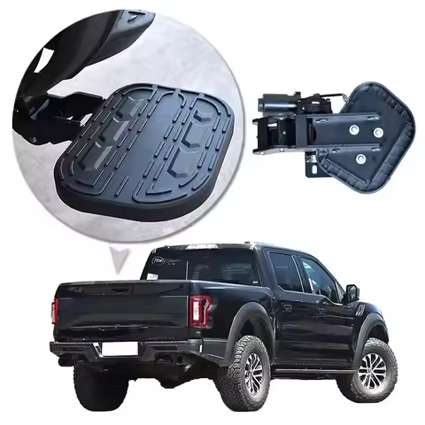 4x4 Electric Rear Running Board Bed Behind Step Step Truck Tailgate Step for F-150 Raptor 2015-2022/