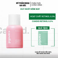 Hoạt Chất Retinol 0.5% Hỗ Trợ Tái Tạo Làn Da & Cải Thiện Nếp Nhăn CANDID 0.5% Retinol Treatment 30ml