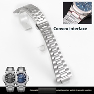 13*25mm Convex Strap Stainless Steel Metal Band For PP Nautilus Series 5726/5811/5712/1A010 Wristban