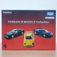 Tomica Premium Ferrari 3 Models Collection Testarossa FXXK F40 ts