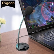 C5GOON Microphone Studio Speech Speakers USB/3.5mm Jack Plug Wired Microphones For PC Computer Lapto