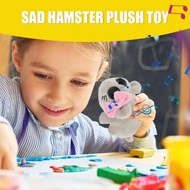 KAREN Sad Hamster Plush, Hamster Design Stuffed Doll Hamster Plush Toy,  Built in Push Button Comfortable Hamster Toys Kids