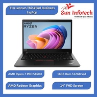 T14 Lenovo ThinkPad Business Laptop | 14” FHD IPS | AMD Ryzen 7 PRO 5850U 16GB Ram 256gb/512GB/1TB  