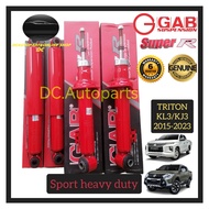 ORIGINAL GAB SUPER R HEAVY DUTY MITSUBISHI TRITON KL3 KJ3 2015-2022 ( FRONT / REAR ) ABSORBER SPORT