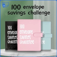 【Ready Stock】100 Days Envelope Challenge Loose-leaf Notebook Couple 100 Day Challenge To Save Money 