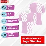 Pink Fusion Revival Jersey Retro Collar Shirt Sublimation Jersey Custom Name Retro Viral