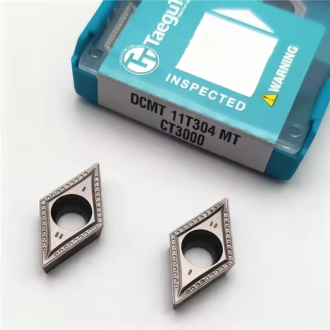 Korea Taegutec 100% Original Metal Ceramic Cnc Inserts Dcmt 11t304 Mt Dcmt 11t304 Mt Ct3000 Cnc Lath