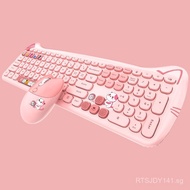 Cute Meow Hand PLUS Wireless Keyboard Mouse Set Girls Cute Chocolate Office Infinite Keyboard DNAE