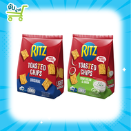 Ritz Toasted Original Chips Sour Cream 229g ริทซ์ โทสเต็ด ออริจินอล ซาวร์ครีมออเนี่ยน 229 กรัม Pring