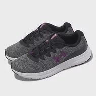 Under Armour 慢跑鞋 Charged Impulse 3 Knit 女鞋 灰 紫 針織鞋面 緩震 運動鞋 UA 3026686103