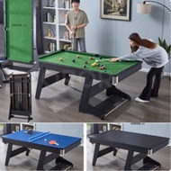 OROR 6ft Folding Pool Table  1.8m Children's Adult Billiard Table Tennis Table,billiards Free Full S