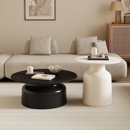 Round Coffee Table, Small Circle Coffee Table Modern Center Accent Table