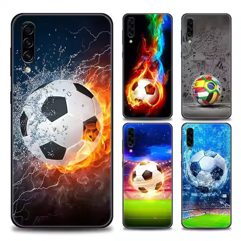 Football Silicone Case For Samsung Galaxy A03 A04S A02S A30s A40 A50 A50s A60 A70 A80 A90 A7 A9 2018