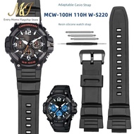 Replacement Strap Substitute Applicable Watch Strap MCW-100H MCW-110H W-S220HDD-S100 Tape Resin Stra