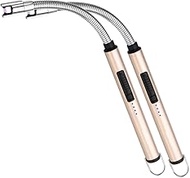 ARECTECH Electric Arc Candle Lighter Flameless Rechargeable USB Long Lighters for Candle Cooking BBQ