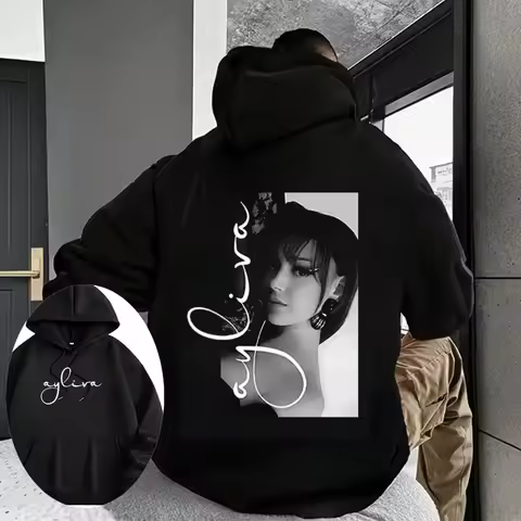 Die Ayliva Album Tour Men's Winter Hoodie Casual Cotton Fashion Long Sleeve Retro Sweatshirt Hip-hop