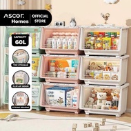 ASCOR 3OL/48L/60L Large Capacity Storage Box Organizer Kotak Simpan Mainan Toy Box Storage Container