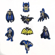 8pcs  PVC Batman*s Croc Charms for Kids Boys  Superhero Shoe Decoration Accessories for Shoe Clog Sa