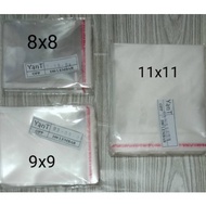 OPP plastic-8x8-9x9-11x11 7x7 adhesive seal contains 100 sheets - Thick bread cake plastic 03