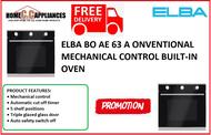 EF BO AE 63 A 60CM CONVENTIONAL MECHANICAL CONTROL BUILT-IN OVEN / FREE EXPRESS DELIVERY