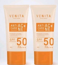 ครีมกันแดดเวนิต้า Venita Sunscreen  SPF50PA+++ป้องกันจากแสงแดด แสงUV แสงไฟ แสงหน้าจอคอม ไม่วอก ไม่เท