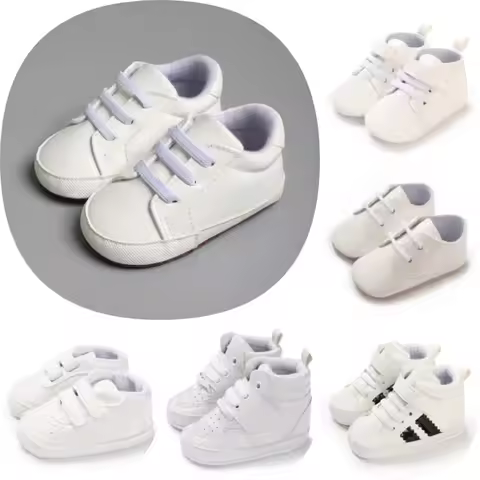 Baby Boys Girls First Walkers 0-12 Months Soft Sole Sports Shoes Casual Comfortable