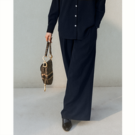 MMCHIC Wide Leg Trousers (Navy)