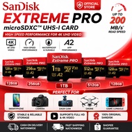 【Replacement instead of repair】SanDisk Extreme PRO 256GB microSDXC U3 V30 A2 for 4K Camera Drone 1TB