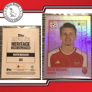 UEFA TOPPS MERLIN HERITAGE 2023-24 - Martin Odegaard Card /99 Arsenal FC