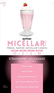 Micellar Créme, Strawberry Milkshake, 2 Pounds