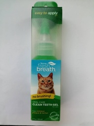 Tropiclean Fresh Breath Teeth Gel เจลขจัดคราบหินปูน ทำความสะอาดช่องปากแมว ลดกลิ่นปาก (2 Oz.)