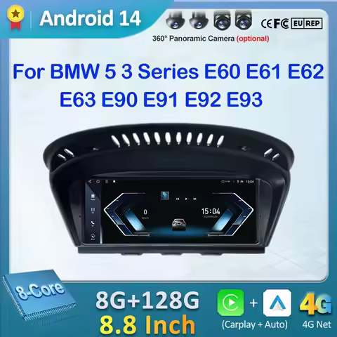 Wireless CarPlay Auto For BMW 5 3 Series E60 E61 E62 E63 E90 E91 E92 E93 CCC CIC Android OS Car Mult