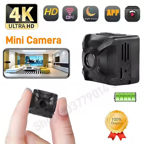 New X5 4K Wireless Camera Mini WiFi IP/AP Remote Monitor Rechargeable Battery Motion Detection Porta
