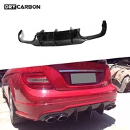 On sale For W204 C63 AMG Carbon Fiber Car Rear Bumper Diffuser Spoiler for Mercedes Benz C Class 200